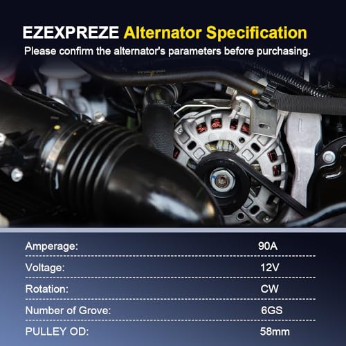 Hyundai kia Alternator Replacement Compatible with 2012 2013 2014 2015 2016 2017 Accent Veloster (13209N)
