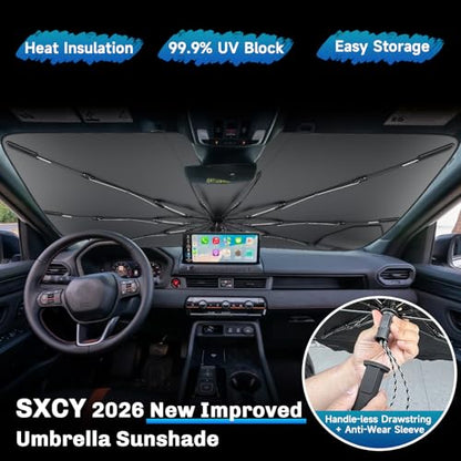 for 2026 Honda Passport Windshield Umbrella Sunshade [Easier Foldable] (2026 Passport (Umbrella))
