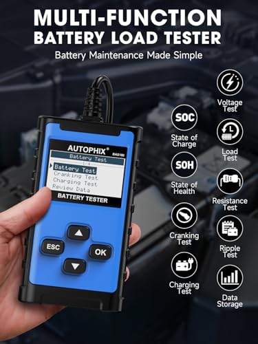 BAS100 12V 24V Car Battery Tester (Sky Blue)