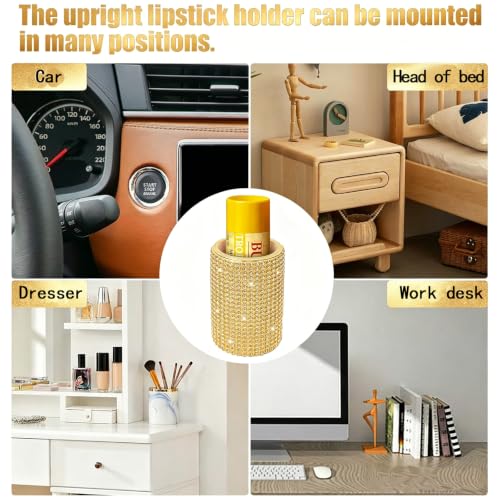 Upright Car Chapstick Holder (Yellow)