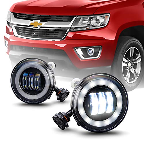 LED Fog Lights Compatible with Chevy Colorado Silverado Camaro Tahoe (Chevrolet/GMC/Ford 2007-2018)
