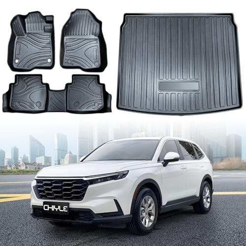 Full Set Floor Mats Custom Fit for 2023 2024 2025 Honda CR (2023-2025 CR-V(Including Hybrid))