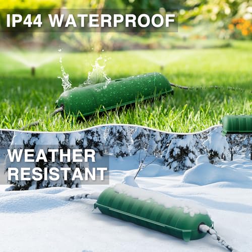 Outdoor Extension Cord Safety Cover (Green / Medium Box: 9.5" L x 3" W x 2.9" H)