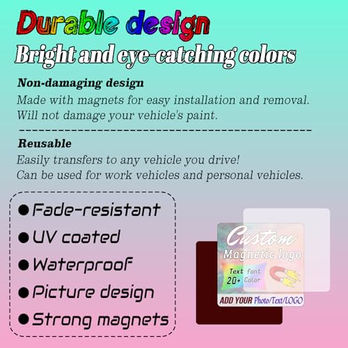 Custom Magnet Car Stickers (60x20cm/23.5x7.8in)