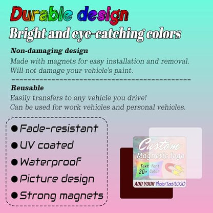 Custom Magnet Car Stickers (45x15cm/17.7x6in)