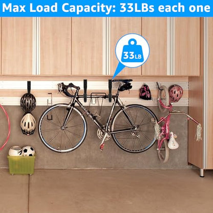 24 Pack Heavy Duty Garage Storage Utility Hooks 3.35" Kayak Wall Hangers Ladder Hooks for Garage