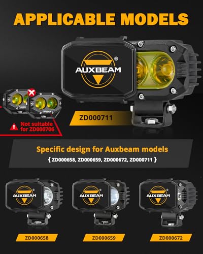 R4 Series 4 Inch LED Square Black Protective Pod Light Covers (4 inch Black Cover)