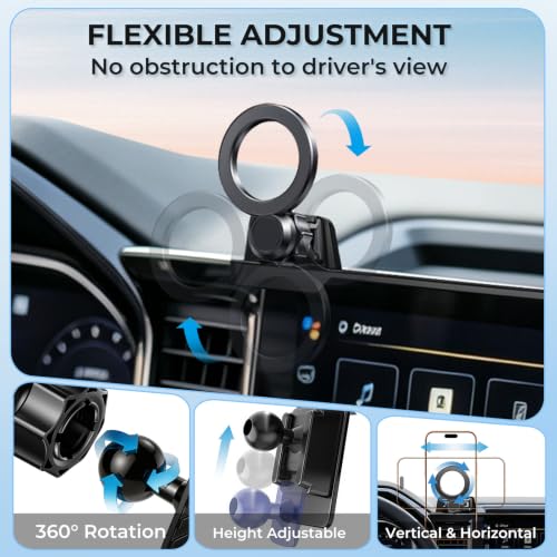 Car Phone Holder for Chevrolet Silverado & GMC Sierra 2022 (Fit for 2022-2026 Silverado & Sierra, 13.4-Inch)