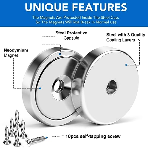 Magnet 150LB+ Neodymium Cup with Super Strong Attraction