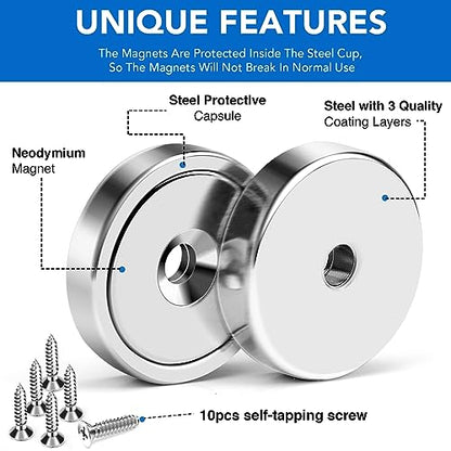 Magnet 150LB+ Neodymium Cup with Super Strong Attraction