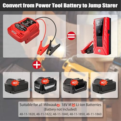 Jump Car Starter for Milwaukee 18V M18 Battery