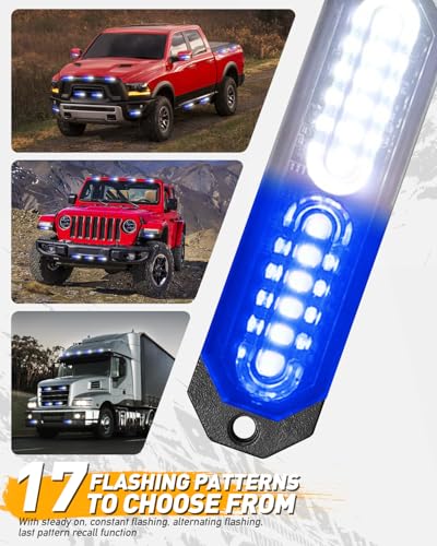 1200T Emergency Strobe Grille Lights (Blue/White)