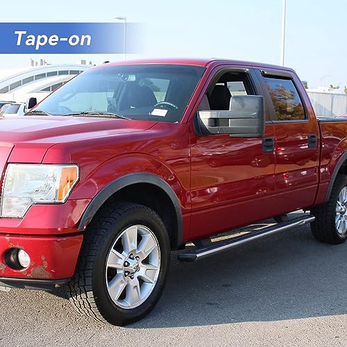 Window Visors Rain Guards for 2009 (2009-2014 f150 SuperCrew)