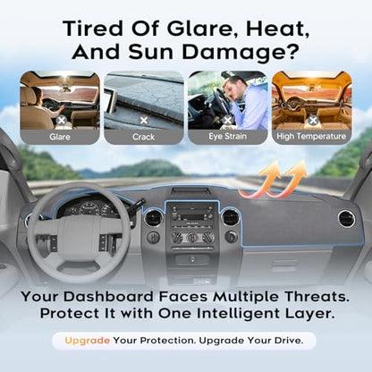 Gray Dash Cover for 2004 (4)04-08 F-150(Gray))