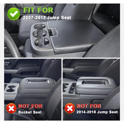 Armrest Cover for Chevy Silverado 2007 (1) 07-13 |Slv&Tahoe&Sra&Yukon| Jump Seat, Regular)