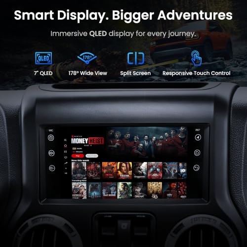 S8 Gen4 7" Android Car Stereo for Jeep Wrangler 2007 (7")