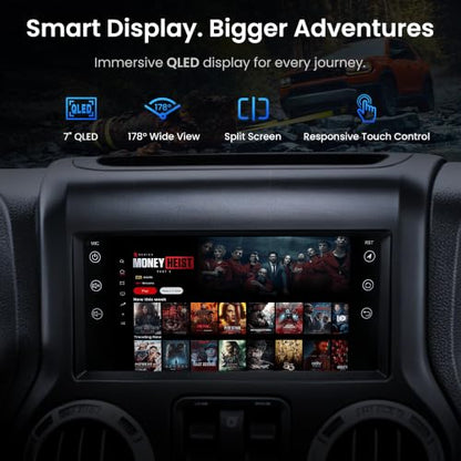 S8 Gen4 7" Android Car Stereo for Jeep Wrangler 2007 (7")