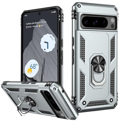 for Google Pixel 8 Pro Case with Screen Protector (Silver / Google Pixel 8 Pro)