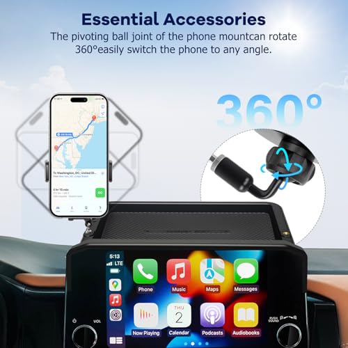 Car Phone Holder Fit for Pathfinder 2022 2023 2024 2025 w (For Pathfinder 2022-2025 9inch)