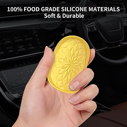 Car Coasters for Cup Holders [4 Pack] (4 Pack-yellow)