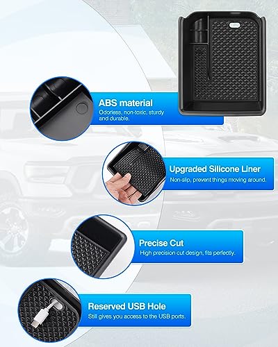 Center Console Organizer Tray for VW Volkswagen Golf GTI R MK8 2022 (Armrest)