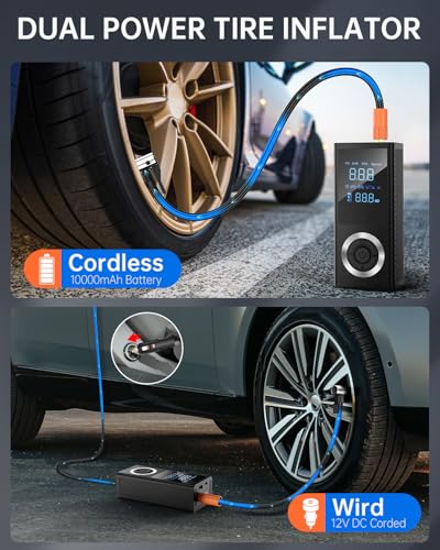 Portable Tire Inflator for Car