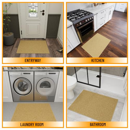 2x3 Entryway Rug (Solid Beige)