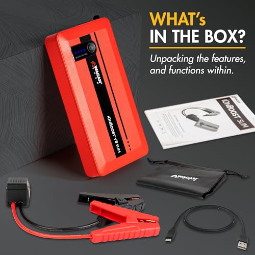 EL7601 iOnBoost V8 Slim Jump Starter 1200A Peak 12V Portable Booster (Slim V8)