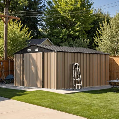 10 x 12 FT Metal Storage Shed for Outdoor