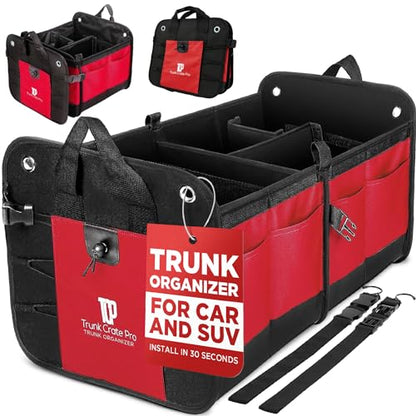 Red Car Trunk Organizer for Women (Large / Red)