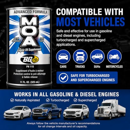 BG Advanced Formula MOA PN 115 Motor Oil Additive