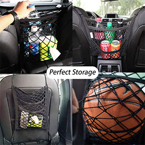 Dog Car Net Barrier with Mesh Organizer (12.6 in × 15.5 in)