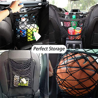 Dog Car Net Barrier with Mesh Organizer (12.6 in × 15.5 in)