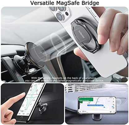 Magnetic Phone Ring Holder for iPhone (Black)