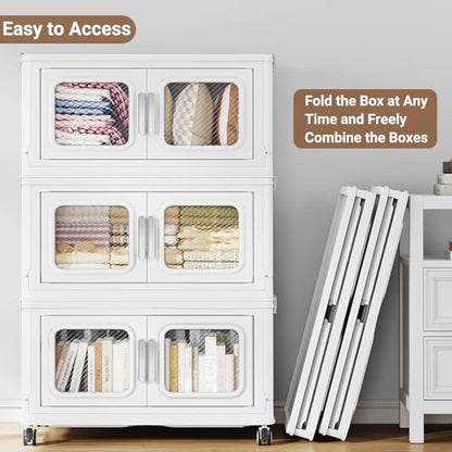 900 Qt Extra Large Stackable Storage Bin with 1 Lid (White / 300QT-3pack)