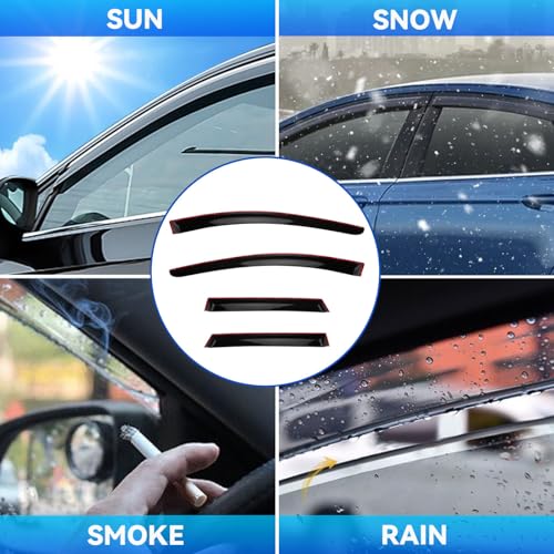 4pcs Window Visors Rain Guards for 2015 (2015-2024 Murano)