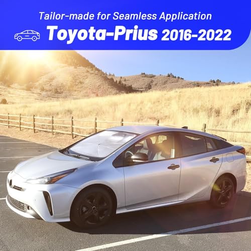 Windshield Sun Shade Umbrella for Toyota Prius 2016 (Fit for Toyota Prius 2016-2022)