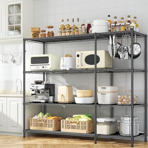 52.4W Wire Shelving Rack (13.78"D x 52.36"W x 59"H)