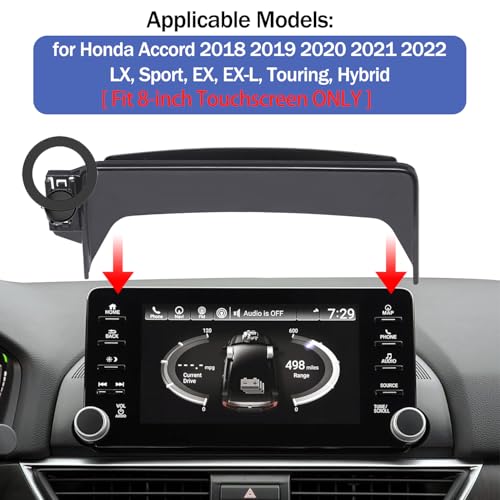 Magnetic Phone Holder for Honda Accord 2018 2019 2020 2021 2022 [10th Gen 8 (for Honda Accord 8-inch Screen)