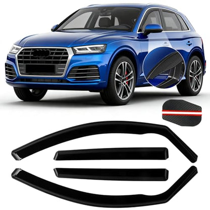 4pcs in Channel Window Rain Guard Fit for Audi Q5 (For 2009-2017 Q5/SQ5 8R)