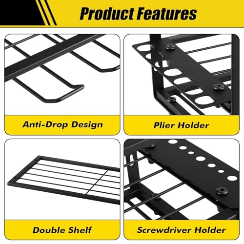 Power Tool Organizer Wall Mount (2 Pack-3 Tire)