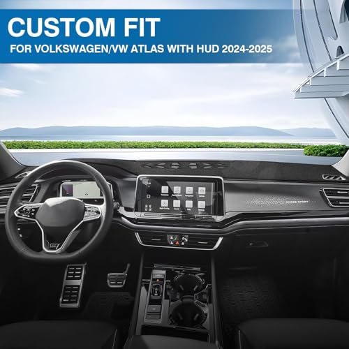 Black Dash Cover for Volkswagen (15.84''×59.45''(Volkswagen Atlas 2024-present))