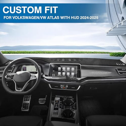 Black Dash Cover for Volkswagen (15.84''×59.45''(Volkswagen Atlas 2024-present))