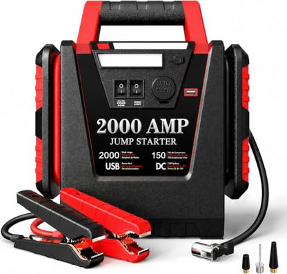 Jump Starter with Air Compressor (BLACK-2000A)