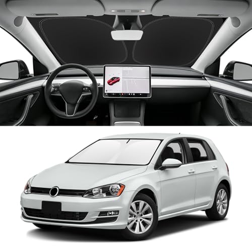 Custom Fit Windshield Sun Shade for VW Golf 2015 (for 2015-2021 VW Golf)