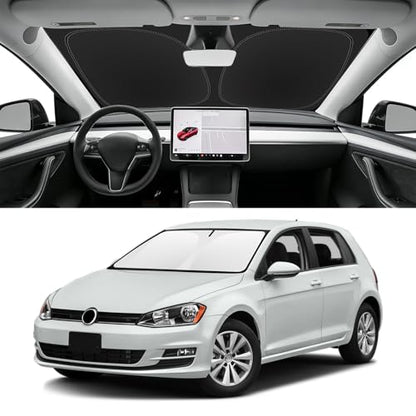 Custom Fit Windshield Sun Shade for VW Golf 2015 (for 2015-2021 VW Golf)