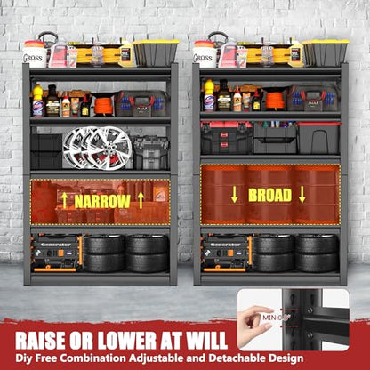 45"W*16"D Garage Shelving Unit (5 Tier 63"H x 45"W x 16"D)