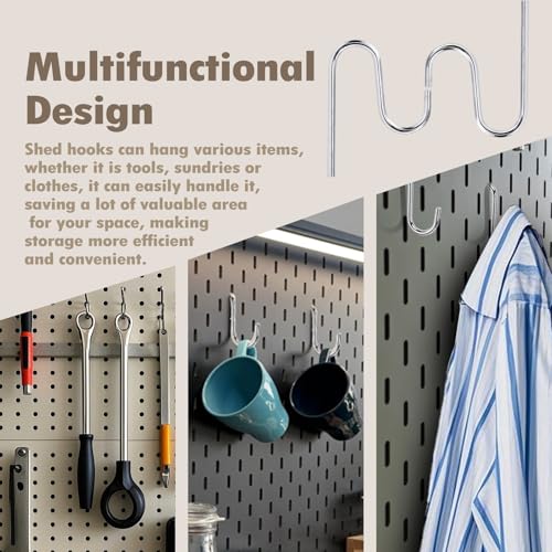 10 Pcs Shed Hooks Shed Accessories Hanging Heavy Duty Individual