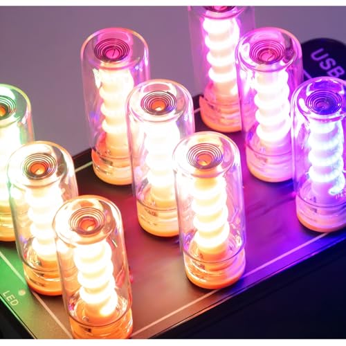 3D Dimmable Touch Control USB Car Interior Lights (Clear-Purple)