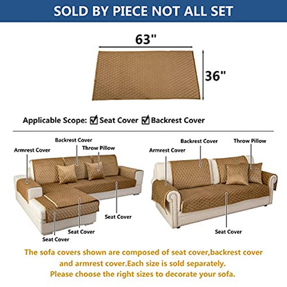 Couch Cover Sectional Couch Covers (36''x63''/Rectangular / Coffee)